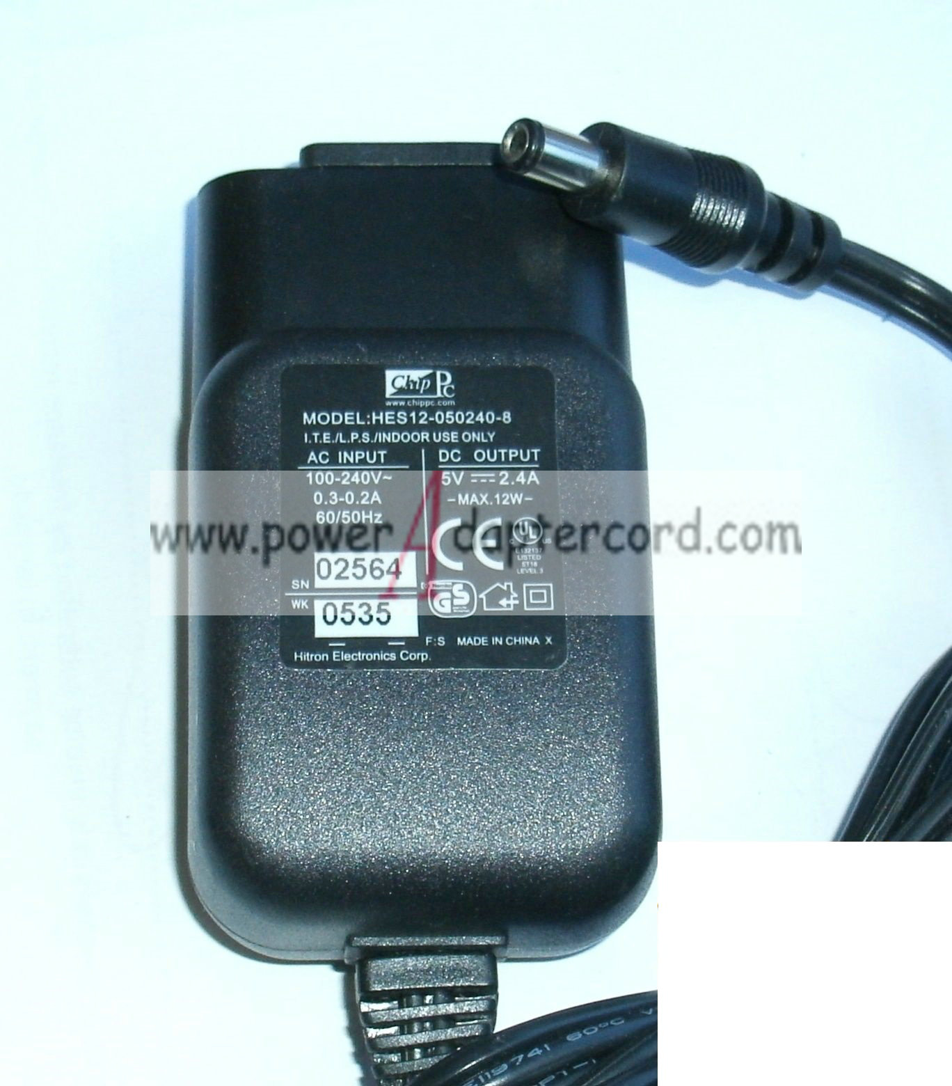 *Brand NEW*CHIP PC HES12-050240-8 POWER SUPPLY 5V 2.4A AC Adapter